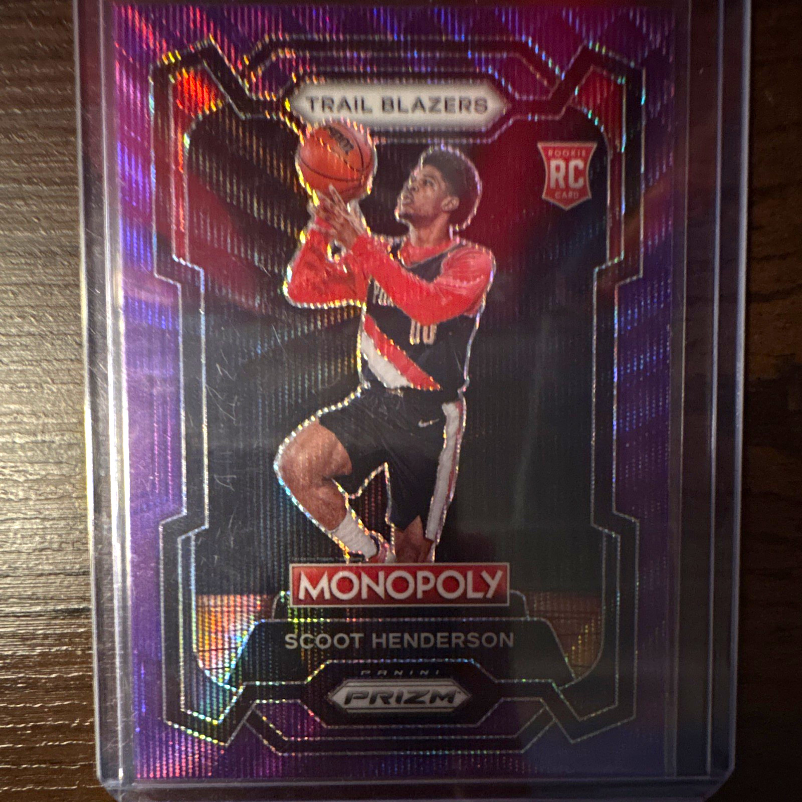Panini 2023-24 Prizm Monopoly - Scoot Henderson #75 RC Purple Wave