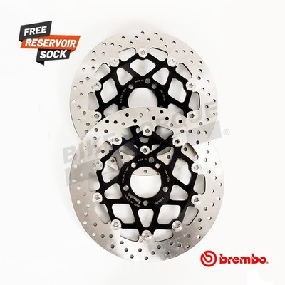 Brembo schwimmende Bremsscheiben vorne Paar passend für Kawasaki ZX9R C1-C2 1998-1999