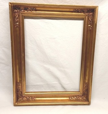Gold Rahmen - Hell Gold  --  Falz maß   41 x 31 cm