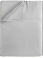 Cal King Egyptian Cotton Flat Sheet Only Light Grey 100 Comfortable Cooling