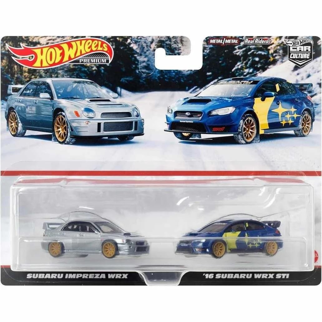 Hot Wheels Premium | Car Culture 2-Pack Subaru Impreza WRX | '16