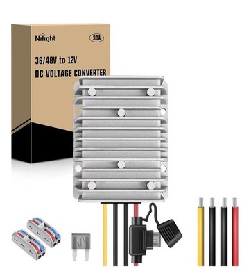 Nilight 36V/48V to 12V DC Converter 30A 360W Waterproof IP67   New