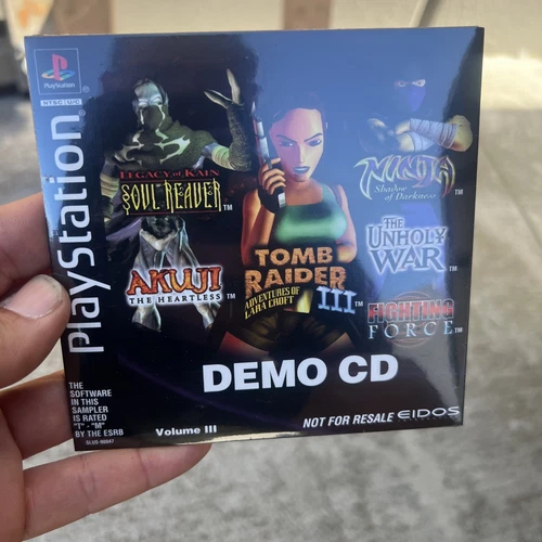 NEW EIDOS VOLUME 3 DEMO CD Soul Reaver Tomb Raider Unholy War PlayStation 1 PS1