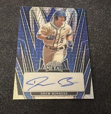 2024 Leaf Metal Drew Burress Rookie Auto Blue Mojo Mega  #3/7 Top Draft Pick