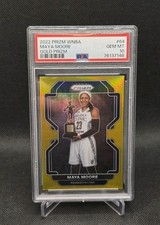 2022 Panini Prizm WNBA #64 Maya Moore Gold Prizm /10 Minnesota Lynx PSA 10 Gem 