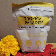 Just Ingredients Tropical Paradise pre-workout CAFFEINE-FREE VEGAN, 15.87 Oz CZ