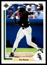 Tim Raines 1991 Upper Deck #773 White Sox MLB READ FREE SHIPPING AutographDen