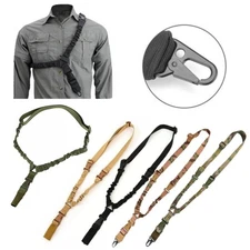 Tactical One Single Point Sling Strap Rifle Gun Adjustable Sling with QD Buckle