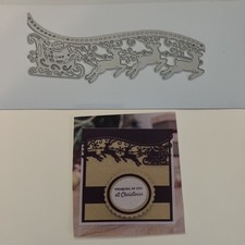 Santa Sleigh Reindeer Die Cut for Scrapbooking Card Making Christmas