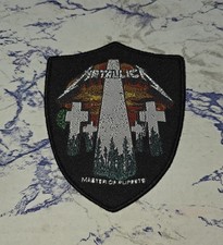 Metallica Master Of Puppets Black Border Woven Patch
