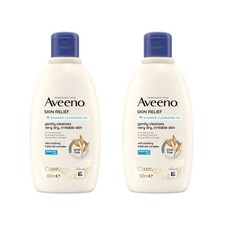 Image of 2x AVEENO SKIN RELIEF SHOWER CLEANSING OIL 300ml