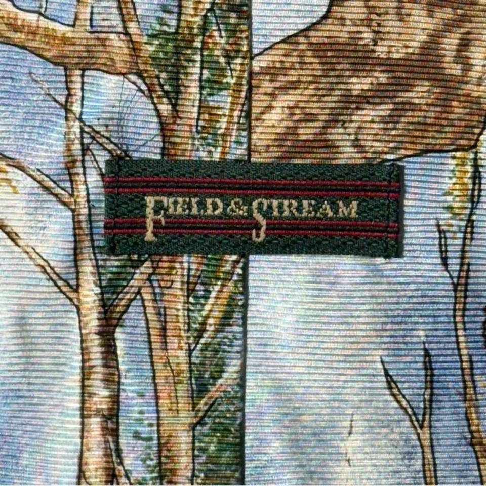 Corbata de seda Field & Stream vintage con estampado de pato Foto 4 de 4