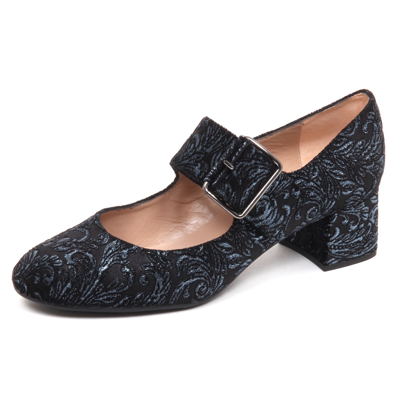 E6466 женская обувь с декольте donna velvet UNISA scarpe черногосинего цвета 21690₽