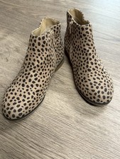 Cat and Jack Girls' Ankle Booties, Size 3 Cheetah Print