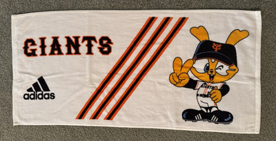 Adidas ~ Tokyo Japan Yomiuri Giants ~ Baseball / Rally Towel 29  x 13  ~ NWOT