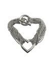 Tiffany & Co. Sterling Silver Open Heart Multi Strand Bracelet #26237