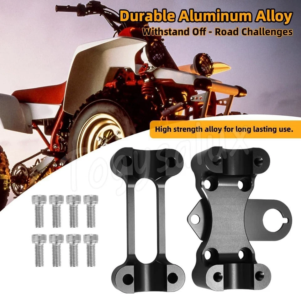 Billet Fat 1 1/8 Handlebar Bar Clamp Mount For Yamaha Banshee 350 1987-2006 ATV - Image 2 of 4