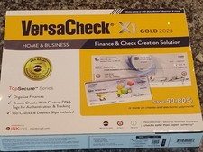 VersaCheck X1 GOLD 2023 HOME BUSINESS CHECK CREATION SOLUTION TOP SECURE Sealed