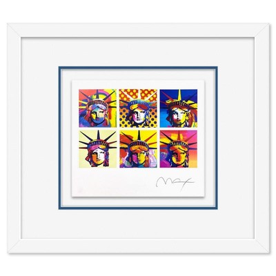 Peter Max Six Liberties Gerahmter Kunstdruck Limitierte Auflage Lithografie