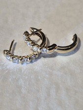 MONCARA Creolen, 0,75ct. Brillant-Ohrringe Gold 585/14k