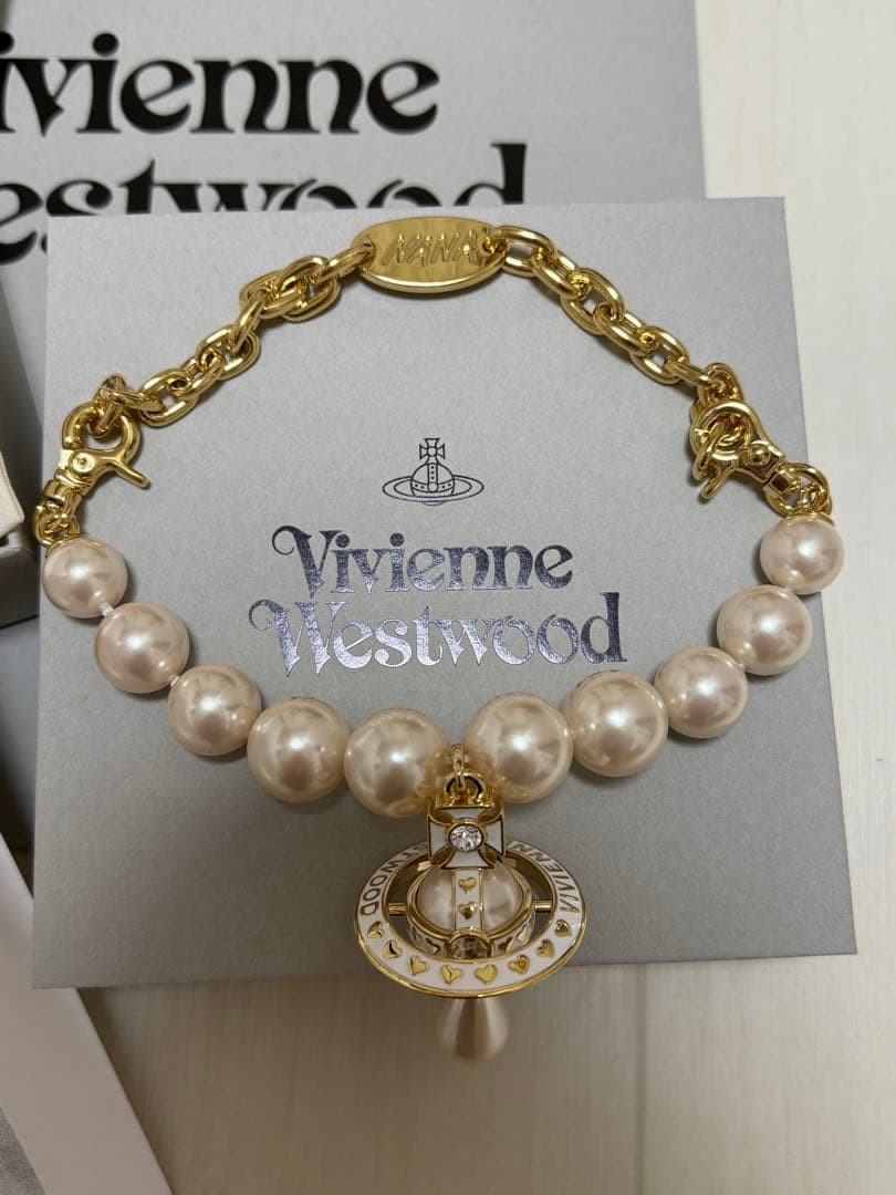 NANA x Vivienne Westwood Gold Pearl Choker Necklace Limited 2025