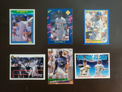 Ken Griffey Jr - See Item Description Below) - Lot Of 6 Cards - HOF