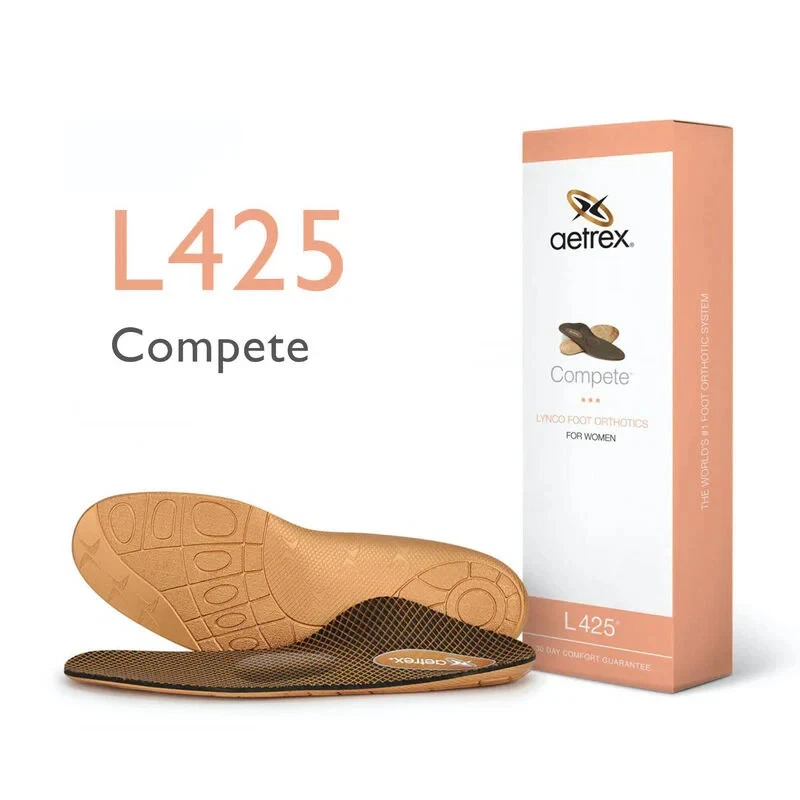 Aetrex Lynco L425 Compete Posted Support Insole Women – Arch & Metatarsal Relief