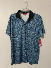 Redvanly Brewer Polo Shirt Malibu Blue, Size Medium New With Tags