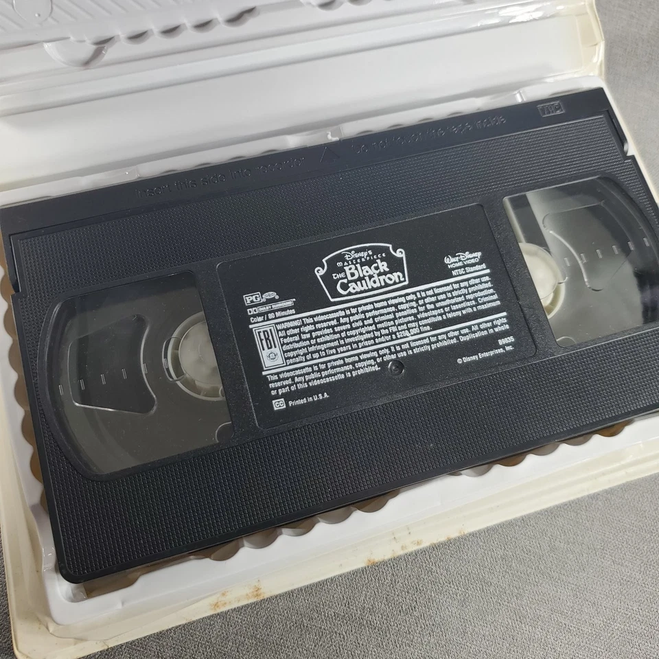 The Black Cauldron VHS 1985 Animation Disney Masterpiece Buena Vista Foto 4 de 4