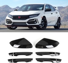 Side Mirror Cover Cap  Door 10th Civic 2016-2021 Mirror Handle  glossy 