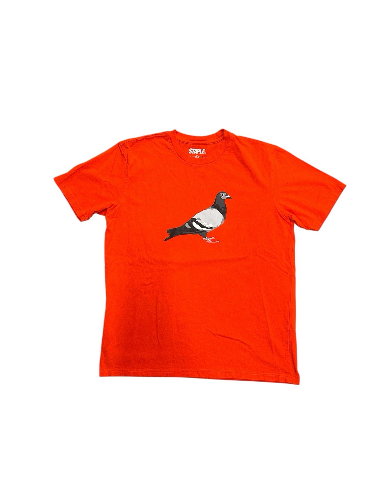 Staple Pigeon NYC Shirt Orange Mens Size Large