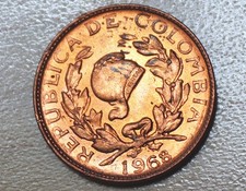 1968 Colombia 1 Centavo