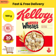 Kellogg's Frosted Wheats Breakfast Cereal Box, 500g