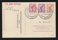 Zeppelin LZ 127 – Goethe Huldigungsfahrt 1932 – mit Unterschrift A. Piccard