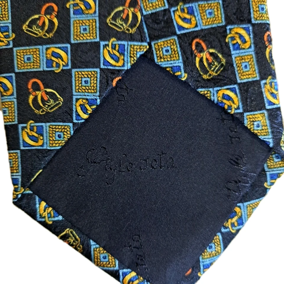 Corbata de seda Pura Seta para hombre hecha en Italia vestido de diseñador corbata de lujo Foto 4 de 4