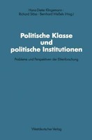 Politische Klasse Und Politische Institutionen Richard StöSs