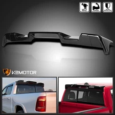 Fits 2019-2024 Dodge Ram 1500 Glossy Black Rear Window Roof Spoiler Cab Wing