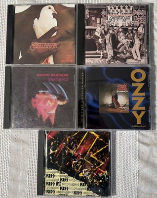 Classic Rock/ Metal  (5) CD Lot- Alice Cooper, Black Sabbath, Ozzy Osborne