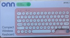 Purple Surf Onn. Compact Wireless Keyboard 78 Keys