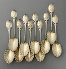 Set 10 Gorham LILY aka 88 Sterling Dessert Spoons No Mono