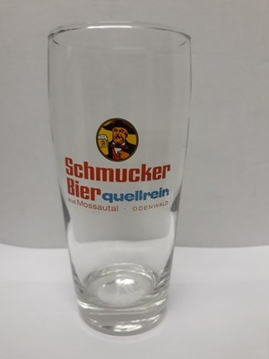Brauerei-Bierglas  ''Schmucker Bier - Mossautal'' - Füllstrich  0,25