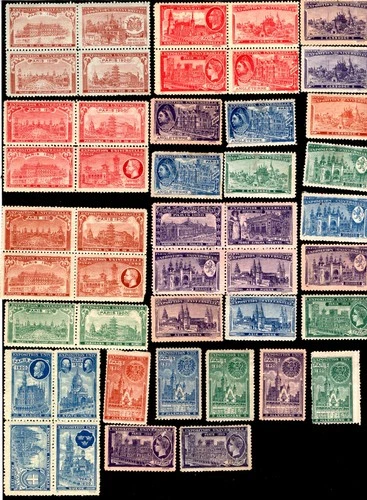 Cinderellas Poster Stamp - 1900 Paris EXPO Universelle- 27x42mm (56)