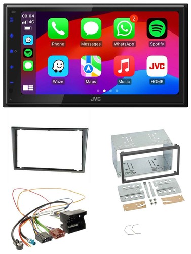 JVC Bluetooth 2DIN MP3 DAB USB Autoradio für Opel Corsa C Quadlock 2000-2006 alu - 第 1/11 張圖片