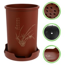  Imitation Purple Sand Flowerpot Baby Orchid Planter Narrow Tall Planters