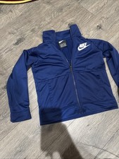 Nike Youth Full Zip Navy Blue Jacket Ages 5-6 Med. W/ Pockets