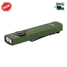 EDC Flat Flashlight 1300LM Rechargeable Green Beam UV White LED Pocket Light