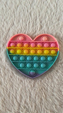 Pop It Fidget Spielzeug Herzform Regenbogenfa...