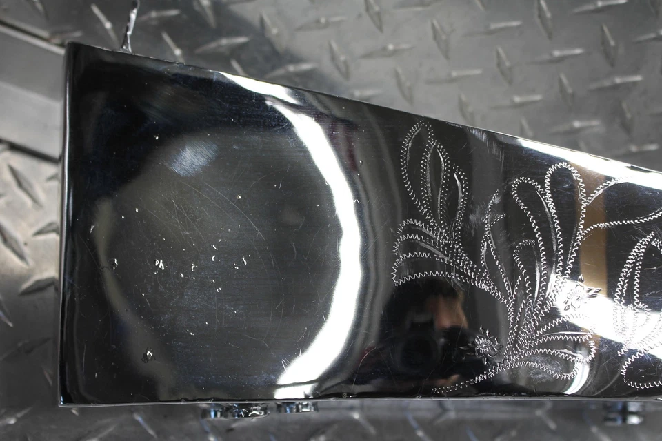 Harley-Davidson Sportster 1973 cabezal de hierro 1000 XLCH tanque de aceite cromado/bandeja de batería Foto 4 de 4