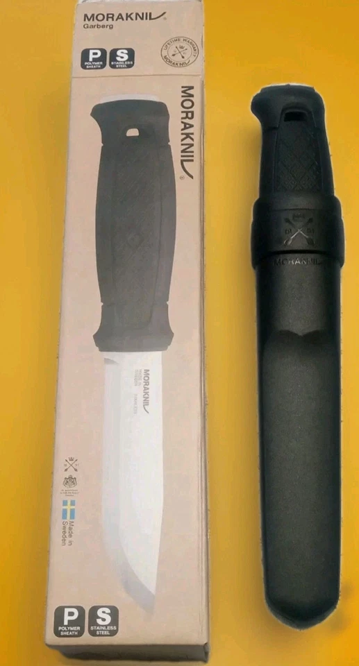 Cuchillo Morakniv 1891 inoxidable con funda de polímero Bushcrafter afilado alta calidad Foto 4 de 4