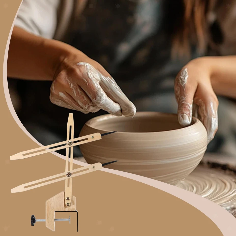 Clip portátil compacto de madera con medidor de lanzamiento de cerámica Foto 4 de 4